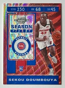 2019-20 Contenders Optic Sekou Doumbouya Red Wave Prizm Rookie SP RC #133 TMall - Picture 1 of 12