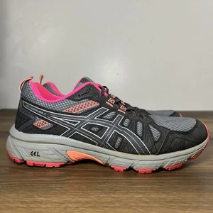 ASICS Gel Venture 7 Gray Pink Trail Running Hiking Shoes Women’s Size 8 Wide - Picture 1 of 13