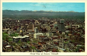 Luftaufnahme von Denver Colorado Postkarte 1966 - Bild 1 von 2