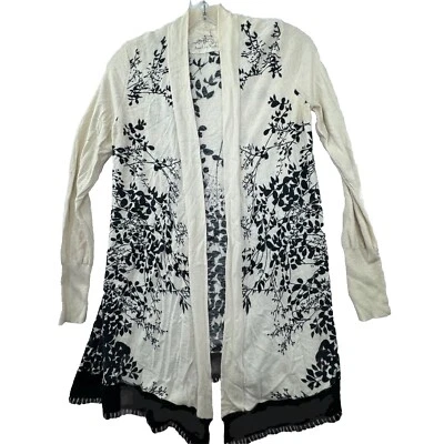 Anthropologie Angel of the North 象牙色 开襟毛衣 女式 XS 羊绒 — 第 1/4 张图片