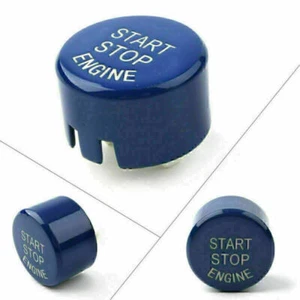 Autos Motor Start Stop Knopf Abdeckung Trim Blau für BMW 5er G30 G Chassis - Picture 1 of 7