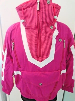De colección. CHAQUETA HEAD DOWN PARKA Rosa Gráfico Estilo con Características Extra Wms. Talla 6 Foto 1 de 4