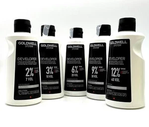 Goldwell Developer Cream Developer Lotion For  Topchic & Oxycur 33.8 oz-Choose - Picture 1 of 1