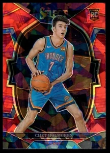 2022-23 Panini Select #83 Chet Holmgren Red Cracked Ice Prizms - Picture 1 of 2