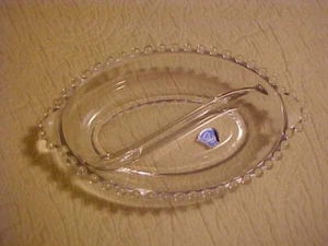 Etiqueta de papel de plato de relé dividido ovalado con mango con lengüeta Imperial Candlewick de colección - Imagen 1 de 2