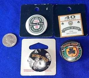 LOT-(4) Vintage 90s House of Pain/ Everlast BUTTON/PINBACK/PIN/BADGE Official - Bild 1 von 2