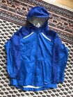 LLBEAN Rain Jacket Rain Coat Kids Sz L 14-16 Trail Model Blue EXCELLENT hooded