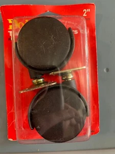 TWIN WHEEL CASTERS 2" black 75lb load capacity Do It Best NEW! 205834 - Picture 1 of 4