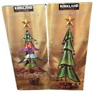 Kirkland Vintage Whimsical Christmas Trees 20" With Box Colorful Set of 2 READ