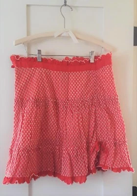 Marc Jacobs Orange Eyelet Skirt- Size 12 - Image 1 of 4