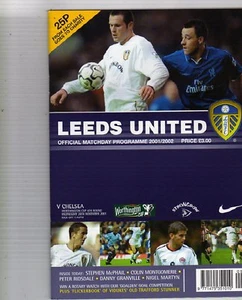 LEEDS UNITED V CHELSEA 28/11/2001 worthington cup PROGRAMME - Picture 1 of 1
