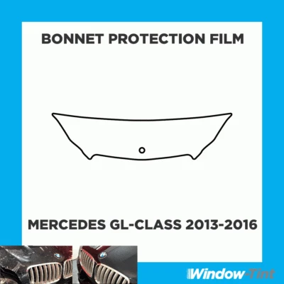 For Mercedes GL-Class 13-16 CLEAR Bonnet PPF Scratch Guard Protection Film - Image 1 of 3