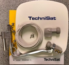 TechniSat Digidish 45 von TechniSat mit Quattro-Switch-LNB(4Teilnehmer) weiß 25m