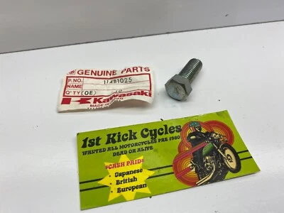 НОВЫЙ ИЗ СТАРЫХ ЗАПАСОВ ШЕСТИГРАННЫЙ БОЛТ СТАРТЕРА МОТОЦИКЛА KAWASAKI Z1900 Z1 KZ1000 114B1025 OEM - Изображение 1 из 4