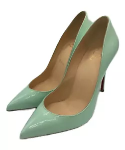 Christian Louboutin pointed toe heel pumps Green Pea Pump Size 36.5 US 6.5 - Picture 1 of 24