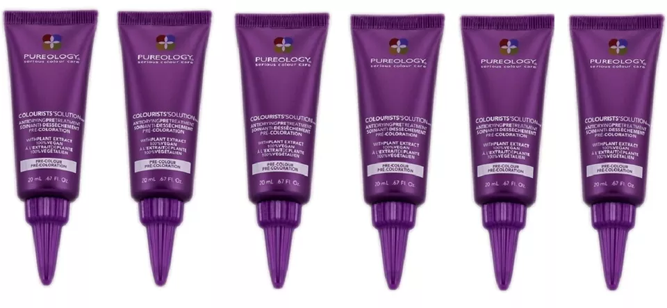 Pureology Colourists' Solution Pretratamiento Anti Secado .67oz Paquete de 6 ¡NUEVO! Foto 1 de 1