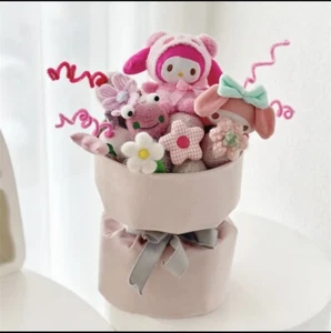 SANRIO PLUSH BOUQUET HELLO KITTY MY MELODY CINNAMOROLL BIRTHDAY GIFT VALENTINE - Picture 1 of 1