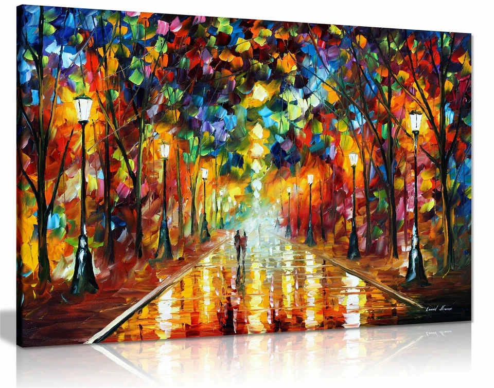 Leonid Afremov Abstract Oil Painting Canvas Wall Art Picture Print Living Room - Image 1 of 1