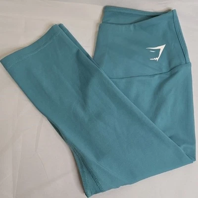 Gymshark 无痕卡普里打底裤,蓝色,女式小号,B1A1U — 第 1/4 张图片