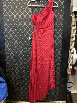 Minuet women's Angela one shoulder pleated formal dress size Large NEW $112 - Image 1 of 4