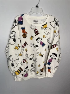 Peanuts Snoopy & Friends Women's XXL Pullover Sweatshirt -Pristine - Picture 1 of 6