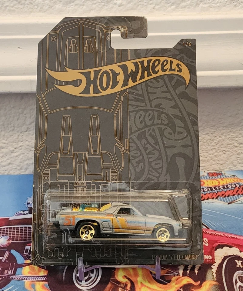 Hot Wheels 51st Anniversary 2019 Satin Chrome Series Custom 71 El Camino 1 of 6 - Image 1 of 3