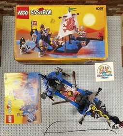 (L-2) LEGO&reg; System Classic Castle Sea Serpent 6057 Instructions Original Packaging Complete!