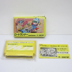Lode Runner W/Box Instructions Famicom Cartridge FC Tested
