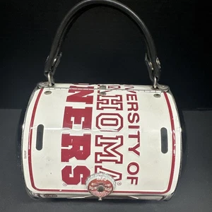 Rare Little Earth Oklahoma Sooners License Plate Handbag Bag Purse Unique - Bild 1 von 8