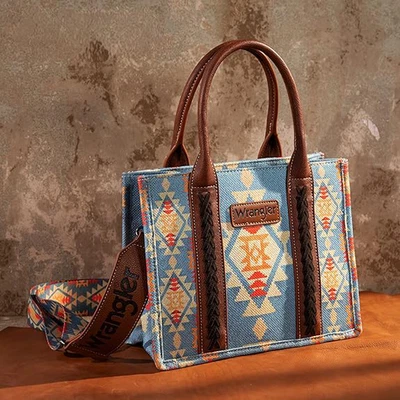 Wrangler Tote Bag Southwestern Aztec Top Handle Purse Women Hobo Handbag Satchel
