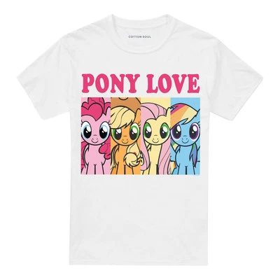 CAMISETA MY LITTLE PONY PONY LOVE ADULTO S-5XL, BLANCA Foto 1 de 4