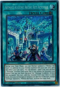 YuGiOh Artmage Academic Arcane Arts Acropolis Secret Rare 1st DUAD-EN054 English - Picture 1 of 1