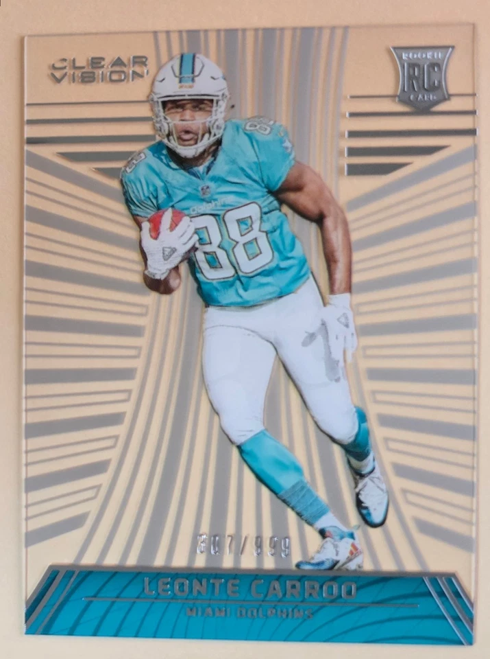 2016 Clear Vision Football Leonte Carroo Miami Dolphins Rookie #149 #d SP /999 - Image 1 of 1