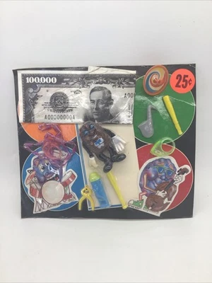 Vintage AFCO Vending Display Card Rings Top Stickers California Raisins - Image 1 of 3