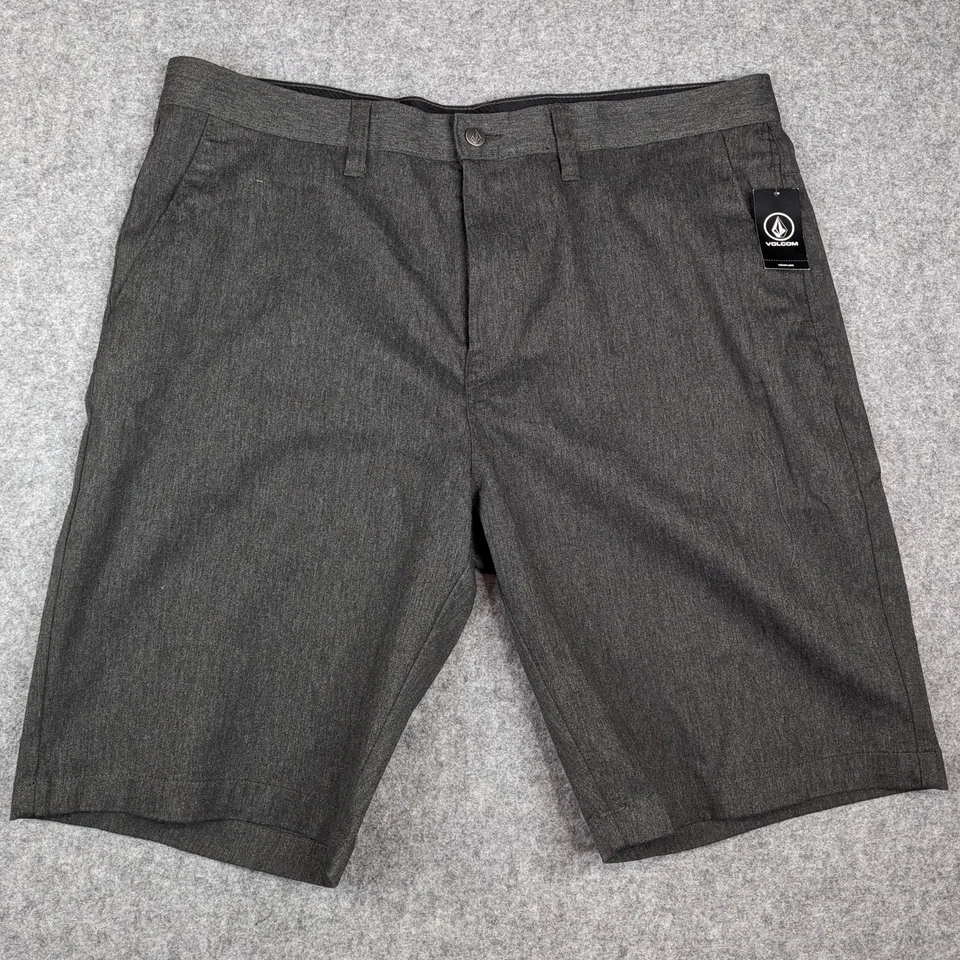 Volcom Monty Stretch Chino Shorts Men’s 40 Charcoal Gray A09117V3 11" Skate Surf - Image 1 of 4