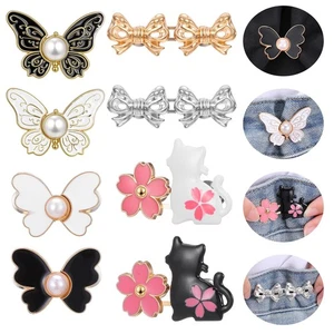 8Sets Pant Waist Tightener, Adjustable Waist Buckle Jean Clips Jeans Tightene... - Picture 1 of 7