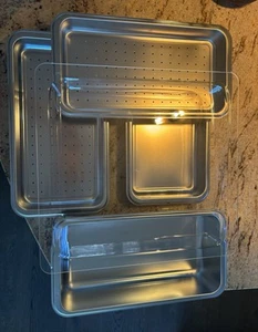 Miele Microwave Steamer Glass Tray & Perforated Steam cooking Containers - Picture 1 of 2