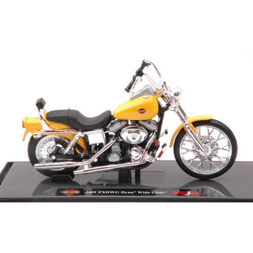Maisto - Harley Davidson FXDWG Dyna Wide Glide 2001 Yellow 1 18