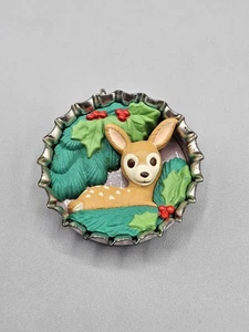 Hallmark Andenken Mini Cozy Christmas Kronkorken Ornament Collector's Club mit Box - Bild 1 von 14