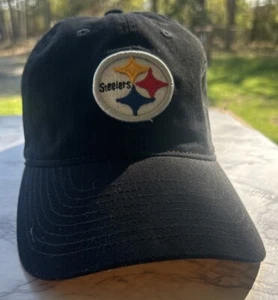 Schwarze Reebok Pittsburgh Steelers Team Bekleidung verstellbare Mütze  - Bild 1 von 6