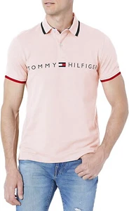 NWT TOMMY HILFIGER SLIM FIT SHORT SLEEVE SIGNATURE FLAG POLO XS S M L XL XXL - Picture 1 of 73
