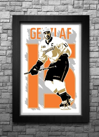 RYAN GETZLAF art print/poster MIGHTY DUCKS OF ANAHEIM FREE S&H! JERSEY D8 Cover