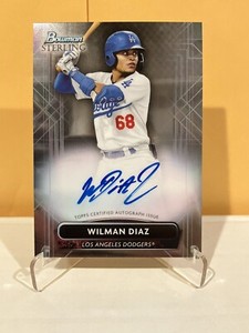 2022 Topps Bowman Sterling Wilman Diaz Prospect Auto Autograph Dodgers