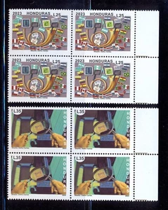 Honduras. UPAEP 2023 philately topic in blocks of 4 MNH. Released OCT/12/2023 - Picture 1 of 1