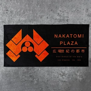 Nakatomi Plaza Bath Towel Die Hard Hans Gruber John McClane Movie Classic Corp - Picture 1 of 4