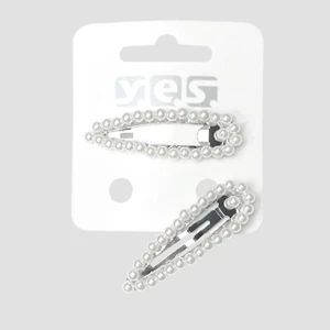 2 x Haarspangen Haarklemmen Haarklammern Haarclips Perlen 5 cm x 1,7 cm SOLIDA - Bild 1 von 1