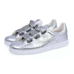 Victoria Women's Satin Ribbon Bow Casual Fashion Sneakers - Picture 1 of 7
