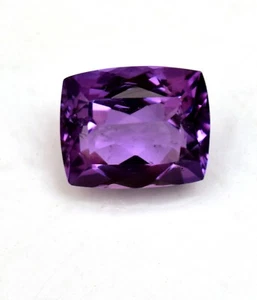 Natural Purple Color Amethyst Gemstone Cushion Cut 8.65 Ct Certified Gemstone - Picture 1 of 5