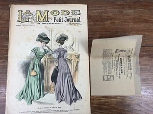 Revue LA MODE DU PETIT JOURNAL year 1907 + pattern BODICE YOUNG GIRL - Picture 1 of 3