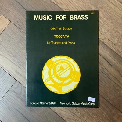 Music for Brass Geoffrey Burgon TOCCATA for Trumpet and Piano Stainer & Bell - Image 1 of 3
